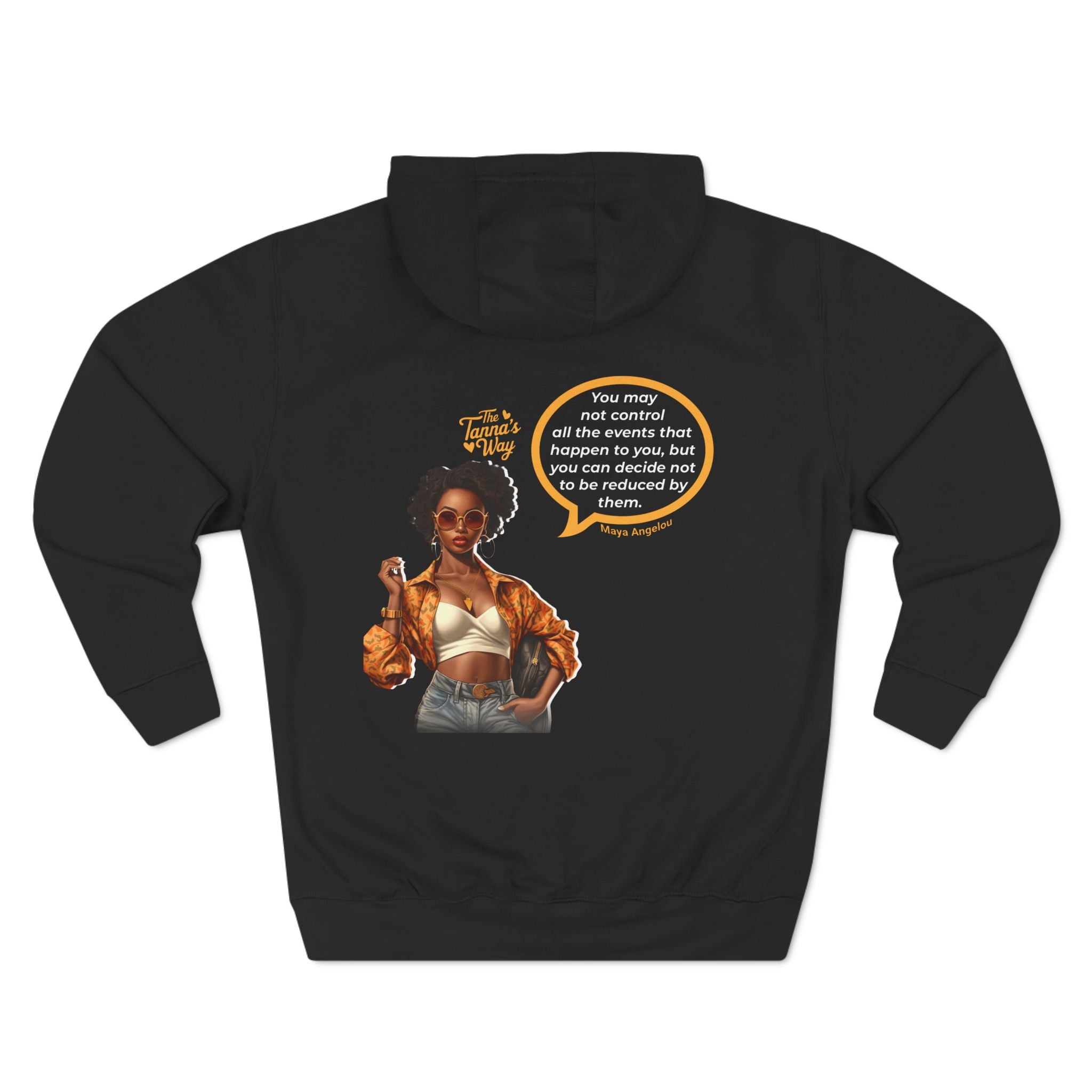 Maya Angelou | Three-Panel Fleece Hoodie